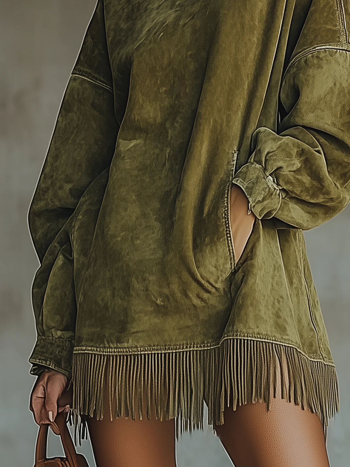 The Willow Fringed Pullover | Blends relaxed