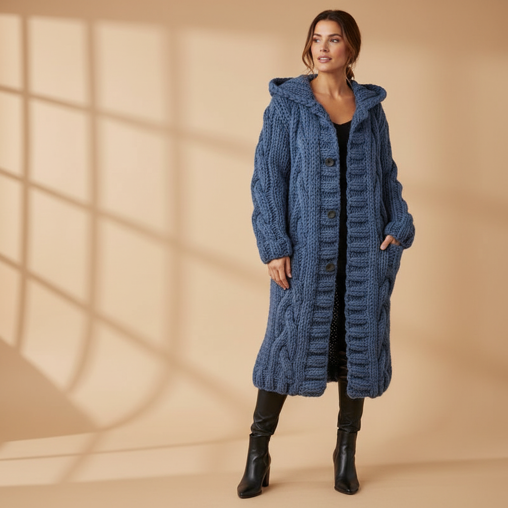 KARINA | ELEGANT COSY COAT WITH TUMMY COVERAGE