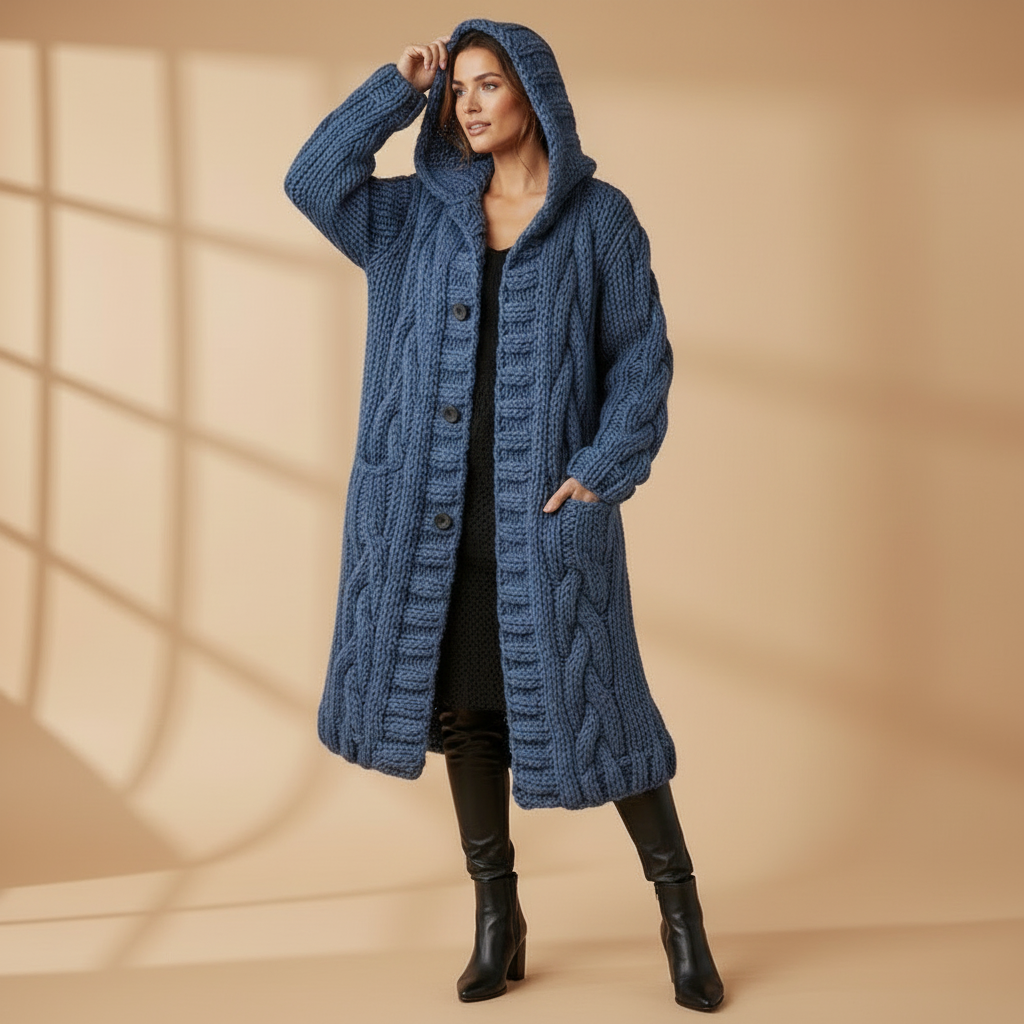KARINA | ELEGANT COSY COAT WITH TUMMY COVERAGE