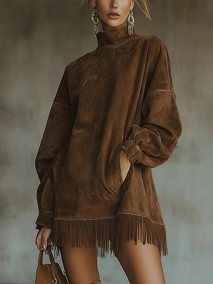 The Willow Fringed Pullover | Blends relaxed
