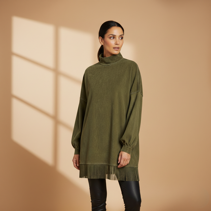 The Willow Fringed Pullover | Blends relaxed