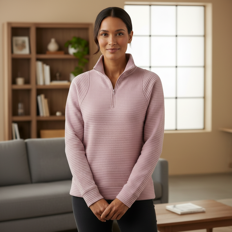 The Weekend Ribbed Pullover | A plush, designed for all-day comfort.