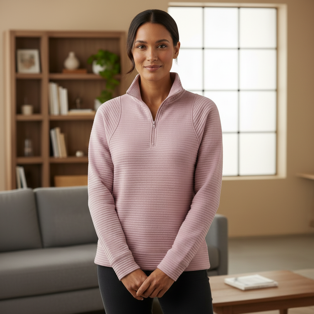 The Weekend Ribbed Pullover | A plush, designed for all-day comfort.
