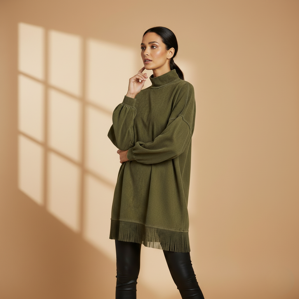 The Willow Fringed Pullover | Blends relaxed